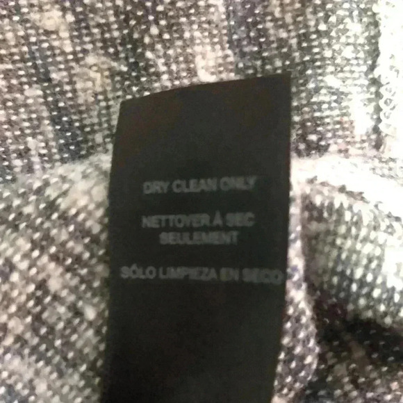 Studio 1886 sweater cardigan open front plus size 2X gray and white - Picture 5 of 12